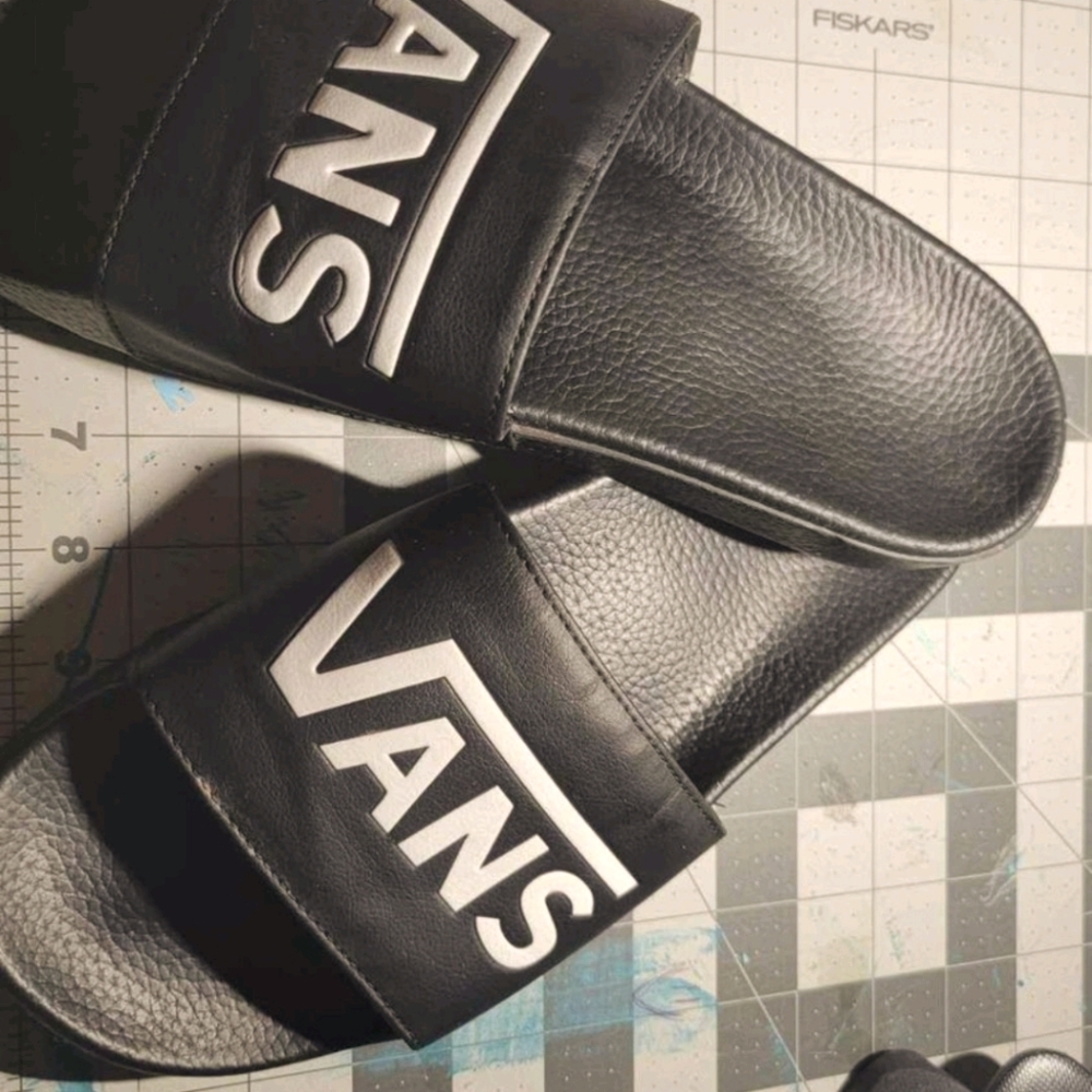 Van Leather Slides